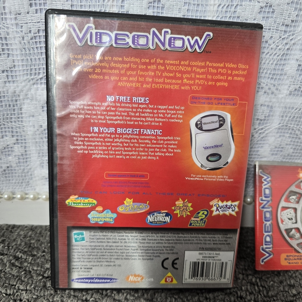 VideoNow Personal Video Player with SpongeBob SquarePants Discs X2 2003 Habro - Picture 10 of 16